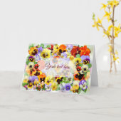  Pansies kaart voor elke gelegenheid (Gele Bloem)
