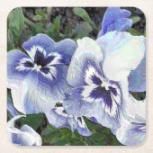 PANSIES KARTONNEN ONDERZETTERS (Voorkant)