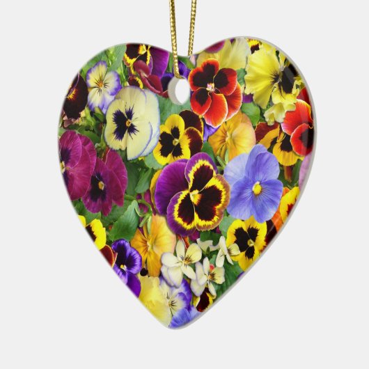  Pansies Keramisch Ornament (Links)