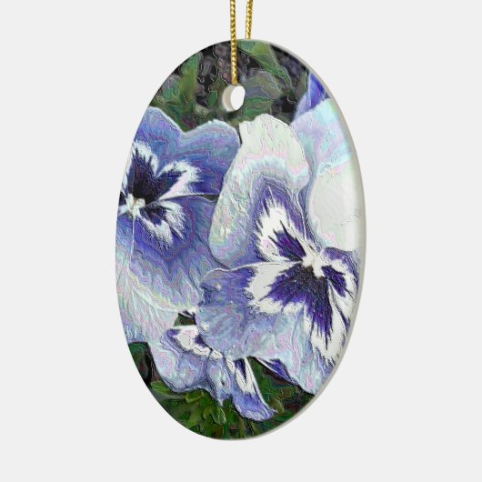 PANSIES KERAMISCH ORNAMENT (Links)