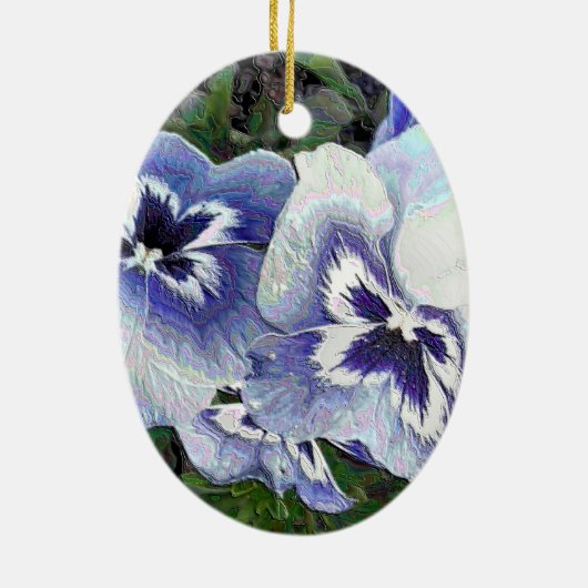 PANSIES KERAMISCH ORNAMENT (Achterkant)