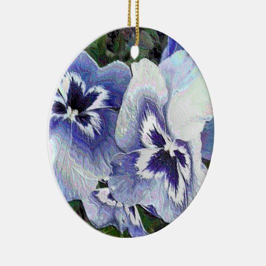 PANSIES KERAMISCH ORNAMENT (Rechts)