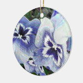 PANSIES KERAMISCH ORNAMENT (Links)