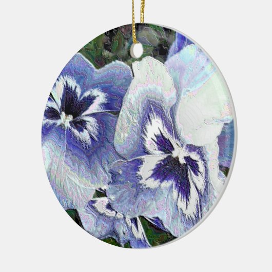 PANSIES KERAMISCH ORNAMENT (Links)