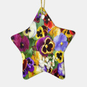  Pansies Keramisch Ornament (Links)