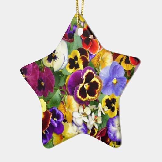  Pansies Keramisch Ornament (Links)