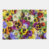 Pansies ~ Keukenhanddoek # 3 (Horizontaal)