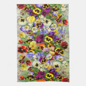 Pansies ~ Keukenhanddoeken (Verticaal)