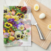 Pansies ~ Keukenhanddoeken (Quarter Fold)
