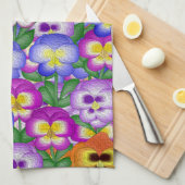 Pansies Kitchen Towel Theedoek (Quarter Fold)