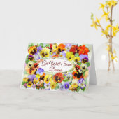  Pansies krijgen goed Wenskaart Kaart (Gele Bloem)