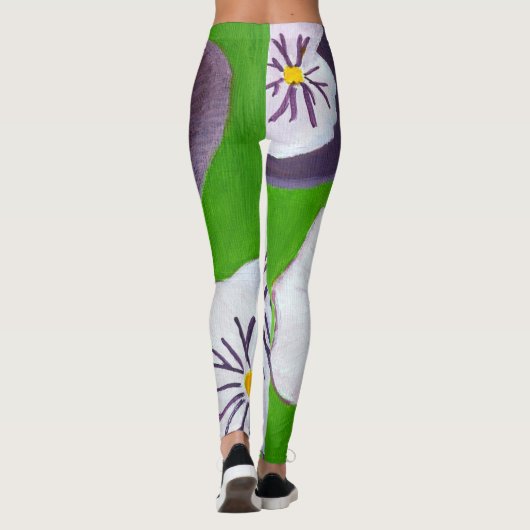Pansies leggings (Achterkant)