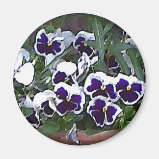  Pansies Magneet