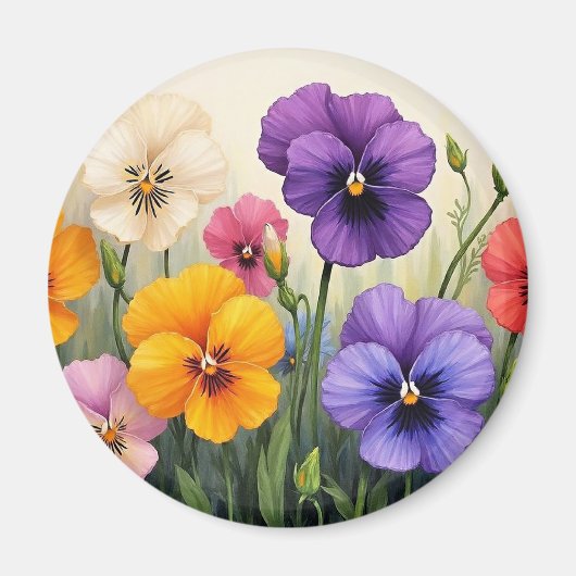  Pansies Magneet (Voorkant)