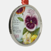 Pansies Metalen Ornament (Rechts)