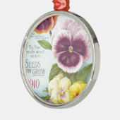Pansies Metalen Ornament (Links)