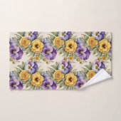 Pansies Modern  Bloemen Bad Handdoek (Handdoek)