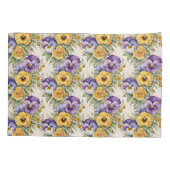 Pansies Modern  Bloemen Kussensloop (Achterkant)