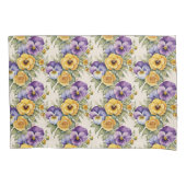 Pansies Modern  Bloemen Kussensloop (Voorkant)