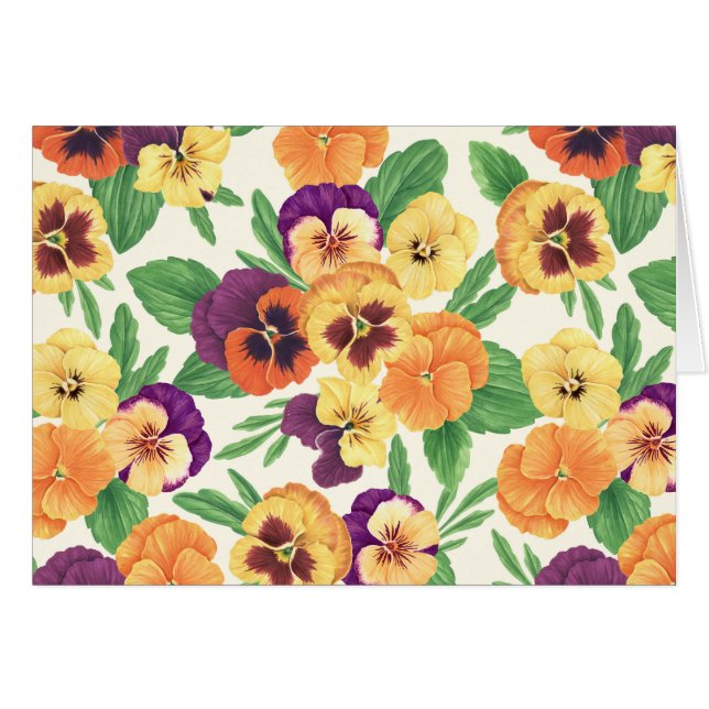 Pansies op off white (Voorkant Horizontaal)