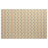 Pansies op off white stof (Yard (91,4 cm))