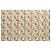 Pansies op off white stof (Fat Quarter)