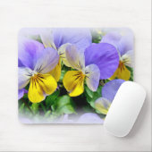Pansies - Paars en geel Muismat (Met muis)
