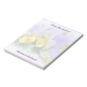 Pansies - Paars en geel Notitieblok (Linkerzijde)