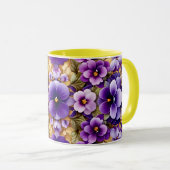 PANSIES ~ Paarse tinten ~ Mok (Voorkant rechts)