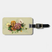 Pansies Painted Bouquet Bagagelabel (Voorkant horizontaal)