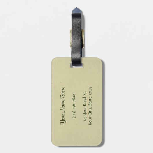  Pansies Painted Bouquet Bagagelabel (Achterkant verticaal)