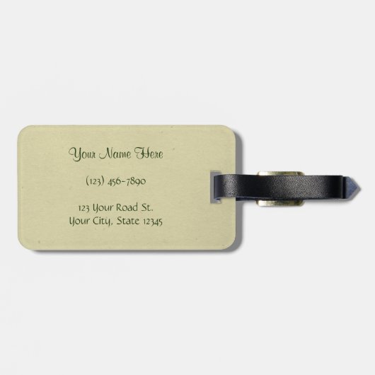 Pansies Painted Bouquet Bagagelabel (Achterkant horizontaal)