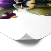 Pansies Pansy Flower Art Print Poster (Hoek)