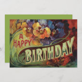 Pansies Pansy Rainbow Flowers Floral (Voorkant / Achterkant)