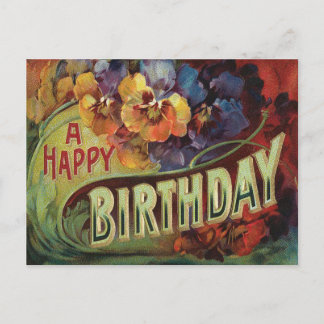 Pansies Pansy Rainbow Flowers Floral Briefkaart