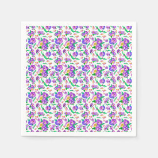 Pansies Patroonpapier Napkin Servet