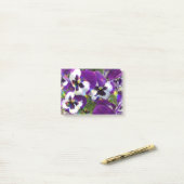 Pansies Post-it® Notes (Op bureau)
