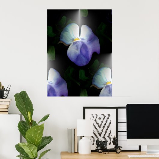 Pansies Poster (Thuiskantoor)