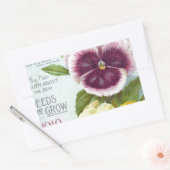  Pansies Rechthoekige Sticker (Envelop)
