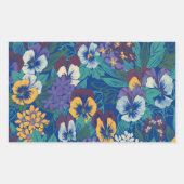 Pansies Rechthoekige Sticker (Voorkant)