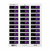 Pansies Return Address Labels (Full Sheet)