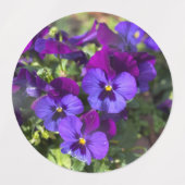 Pansies Return Address Labels (Design 2)