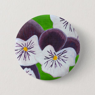 Pansies Ronde Button 5,7 Cm