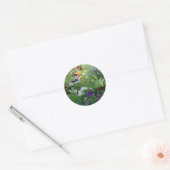 Pansies Ronde Sticker (Envelop)