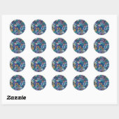 Pansies Ronde Sticker (Vel)