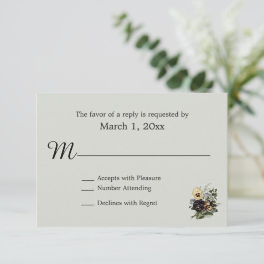 Pansies RSVP (Staand voorkant)