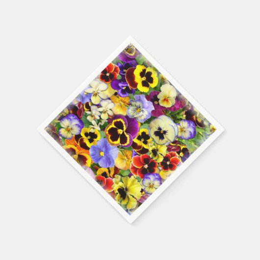  Pansies Servet (Hoek)