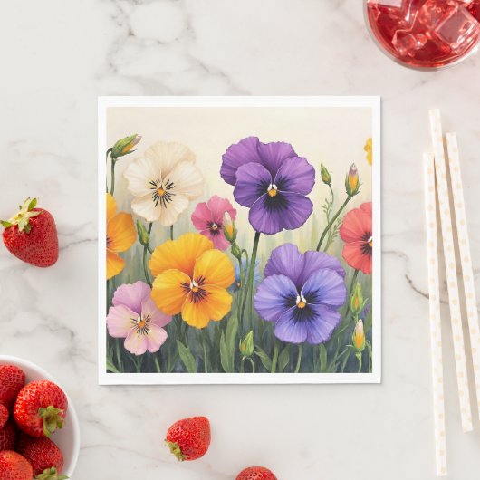  Pansies Servet (Insitu)