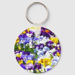Pansies Sleutelhanger