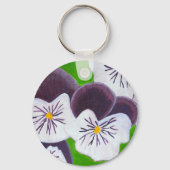Pansies Sleutelhanger (Voorkant)